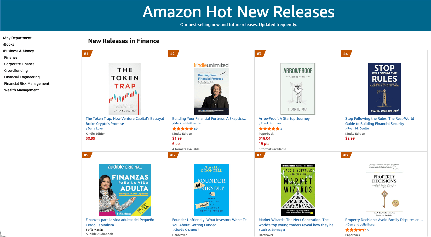 The Token Trap Amazon #1 Hot New Release, finance
