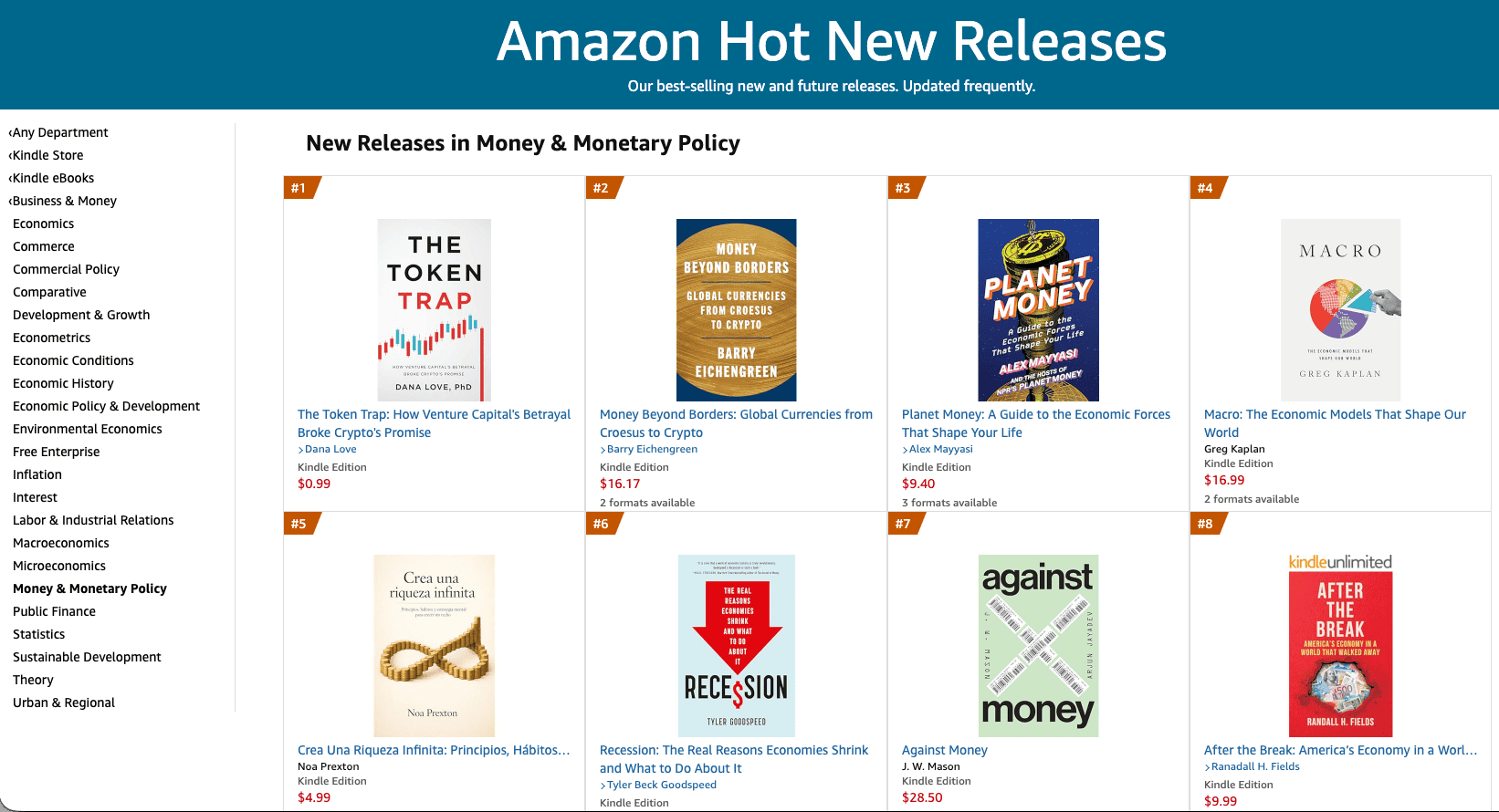 The Token Trap debuts at #1 Hot New Release